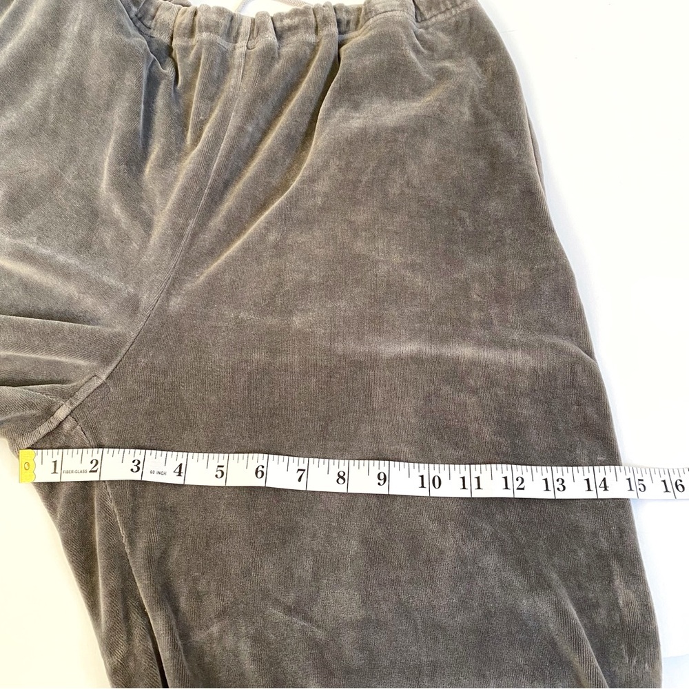 Vintage Christian Dior red stripe gray Valore velvet elastic waist track pants - Picture 12 of 12